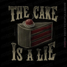 Load image into Gallery viewer, Shirts Magnets / 3&quot;x3&quot; / Black The Cake Is A Lie
