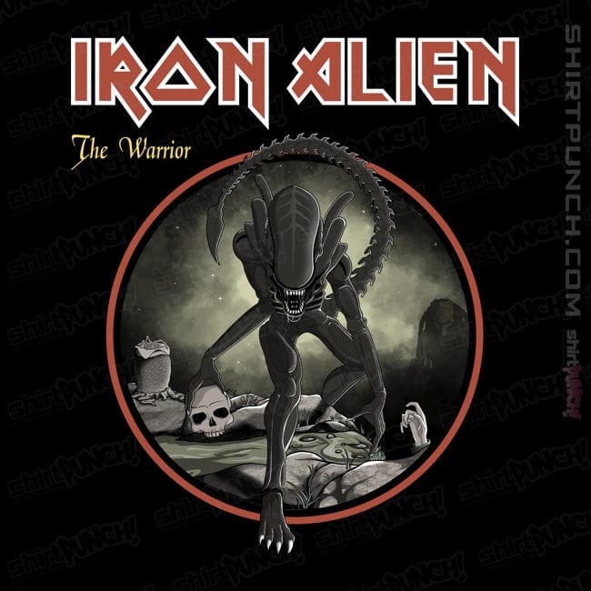 Daily_Deal_Shirts Magnets / 3"x3" / Black Iron Alien
