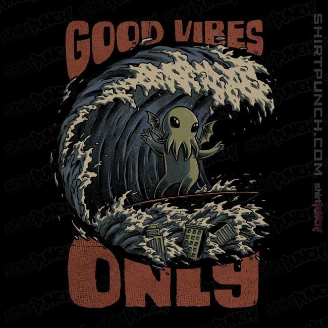 Secret_Shirts Magnets / 3"x3" / Black Good Vibes Only