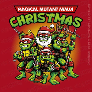 Daily_Deal_Shirts Magnets / 3"x3" / Red Christmas Ninjas