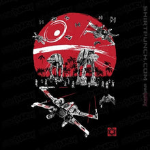 Load image into Gallery viewer, Shirts Magnets / 3&quot;x3&quot; / Black Battle on the beach

