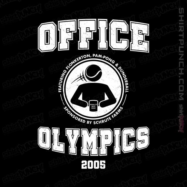 Secret_Shirts Magnets / 3"x3" / Black Office Olympics 2005