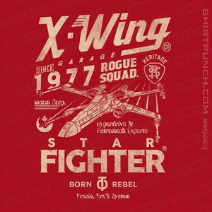 Daily_Deal_Shirts Magnets / 3"x3" / Red X-Wing Garage