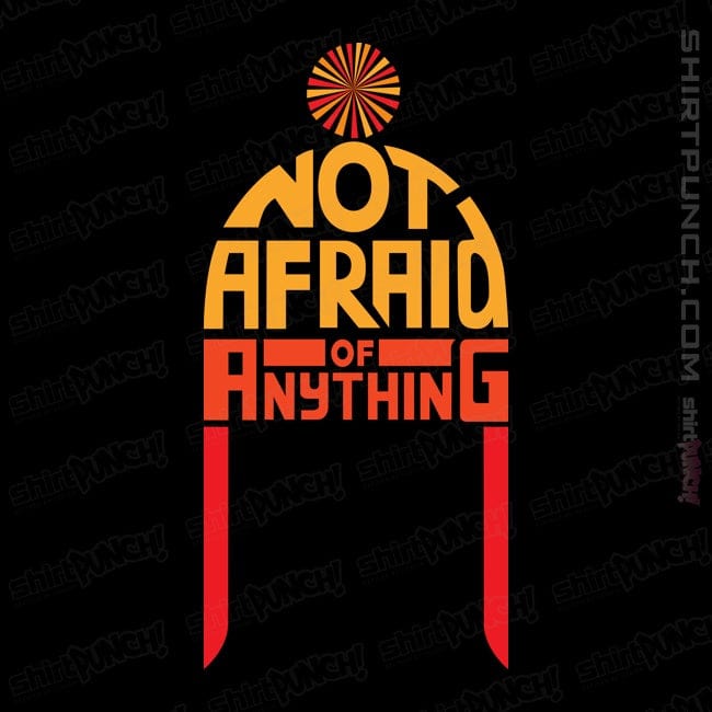 Secret_Shirts Magnets / 3"x3" / Black Not Afraid Of Anything