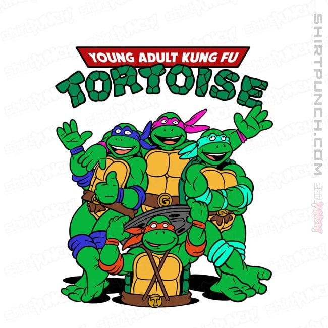 Secret_Shirts Magnets / 3"x3" / White Kung Fu Tortoise