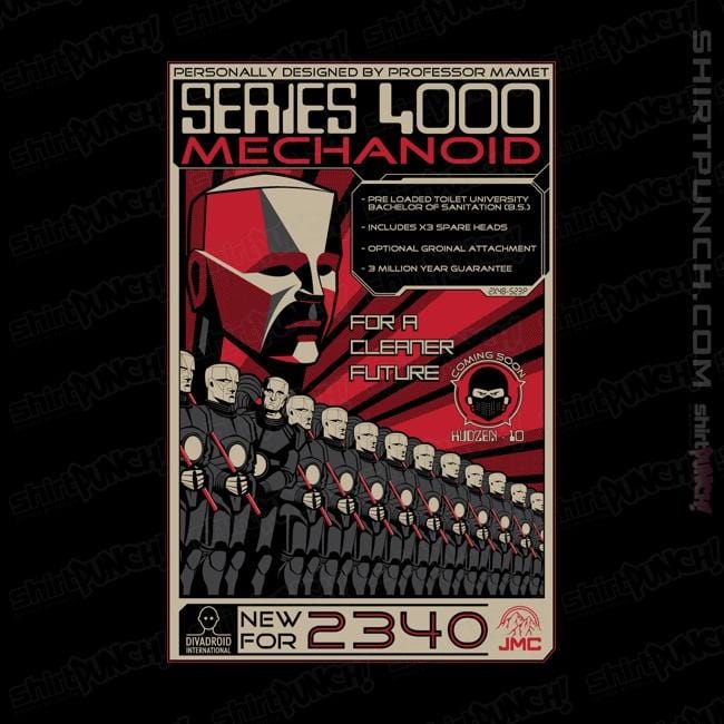 Shirts Magnets / 3"x3" / Black Series 4000 Mechanoid
