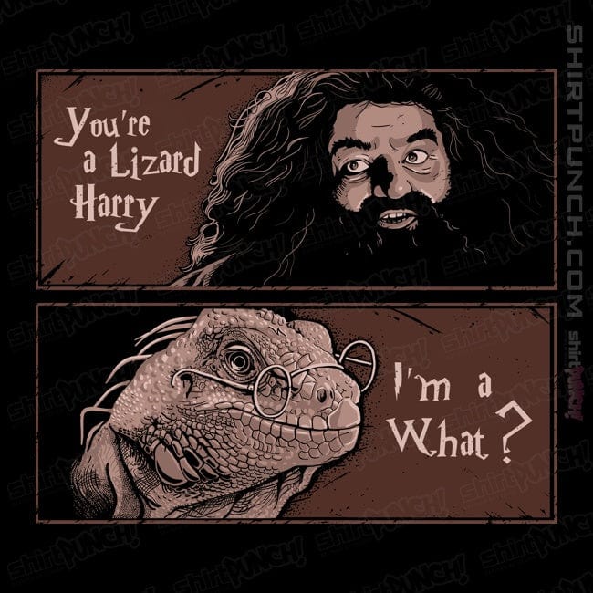 Secret_Shirts Magnets / 3"x3" / Black You Are A Lizard