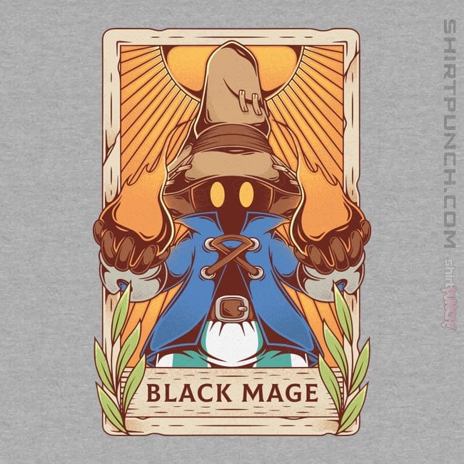 Secret_Shirts Magnets / 3"x3" / Sports Grey Black Mage Tarot Card