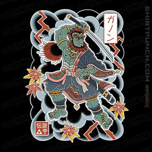 Daily_Deal_Shirts Magnets / 3"x3" / Black Irezumi Ganon