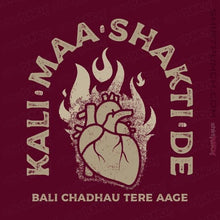 Load image into Gallery viewer, Shirts Magnets / 3&quot;x3&quot; / Maroon Kali Maa
