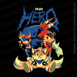 Daily_Deal_Shirts Magnets / 3"x3" / Black Team Hero