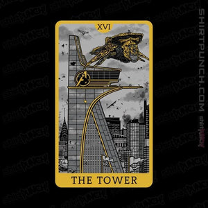 Shirts Magnets / 3"x3" / Black Tarot The Tower
