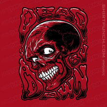 Load image into Gallery viewer, Daily_Deal_Shirts Magnets / 3&quot;x3&quot; / Red Dead By Dawn Skull
