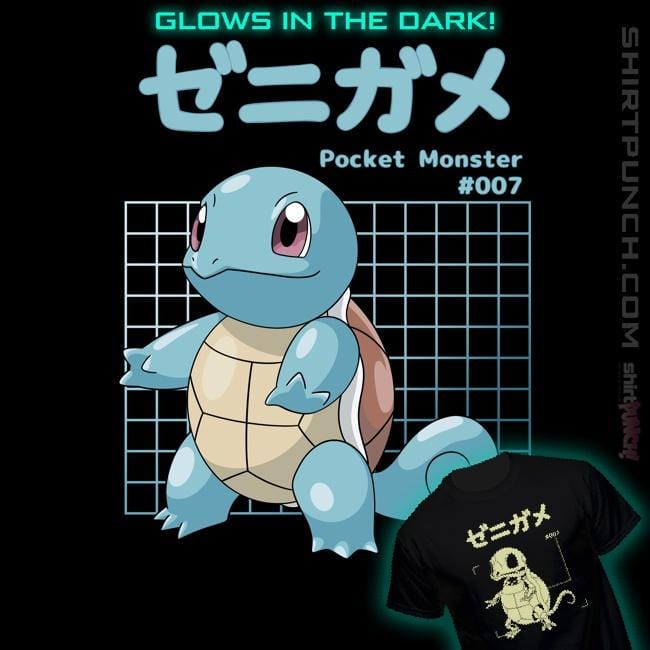 Sold_Out_Shirts Magnets / 3"x3" / Black Squirtle X-Ray