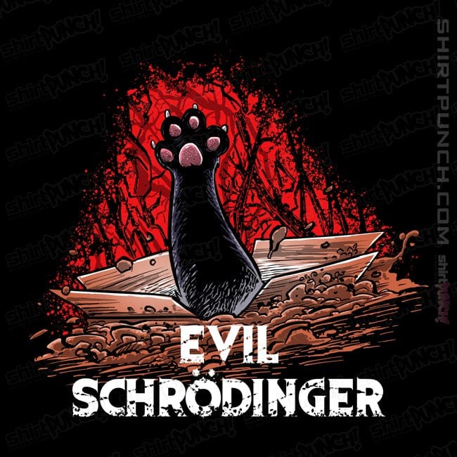Secret_Shirts Magnets / 3"x3" / Black Evil Schrödinger