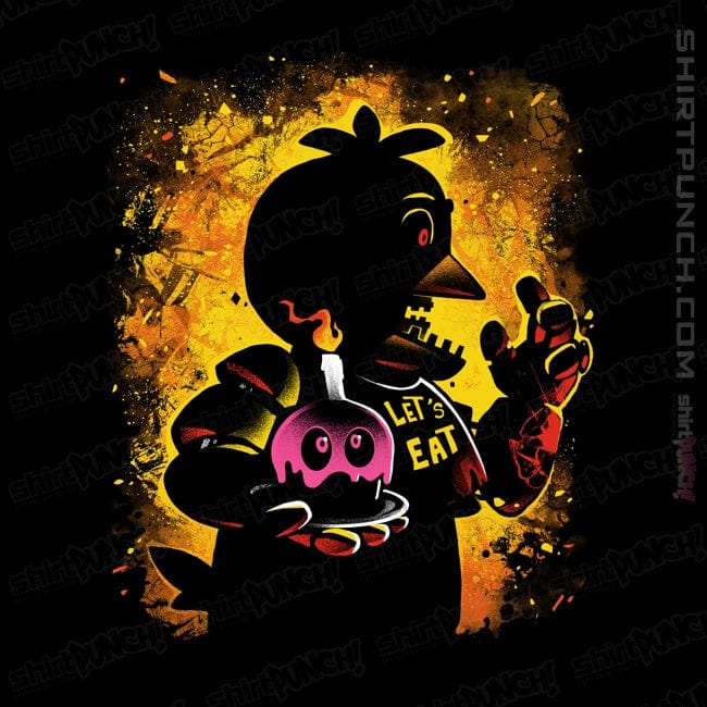 Daily_Deal_Shirts Magnets / 3"x3" / Black The Animatronic Chicken