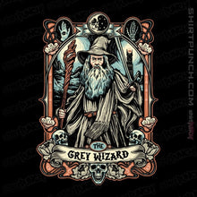Load image into Gallery viewer, Daily_Deal_Shirts Magnets / 3&quot;x3&quot; / Black The Grey Wizard Crest
