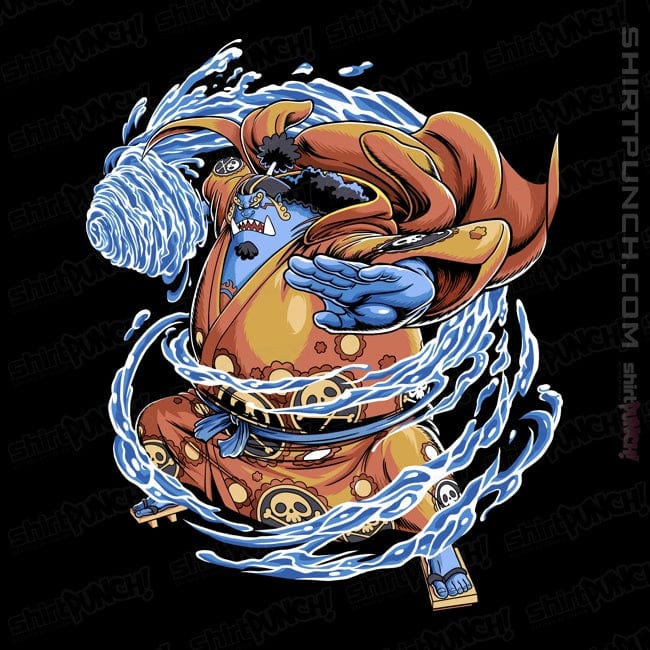 Daily_Deal_Shirts Magnets / 3"x3" / Black fishman Karate