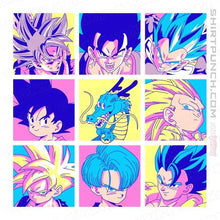 Load image into Gallery viewer, Shirts Magnets / 3&quot;x3&quot; / White Saiyan Colors
