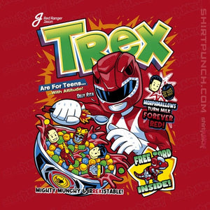 Daily_Deal_Shirts Magnets / 3"x3" / Red T-Rex Cereal