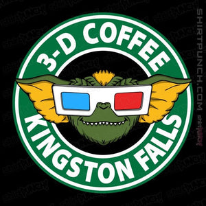 Daily_Deal_Shirts Magnets / 3"x3" / Black Kingston Falls Coffee