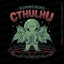 Load image into Gallery viewer, Shirts Magnets / 3&quot;x3&quot; / Black Summoning Cthulhu
