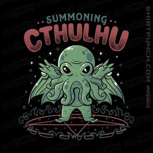 Shirts Magnets / 3"x3" / Black Summoning Cthulhu