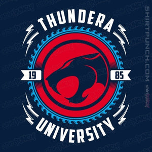 Daily_Deal_Shirts Magnets / 3"x3" / Navy Thundera University