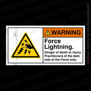 Daily_Deal_Shirts Magnets / 3"x3" / Black Caution Force Lightning