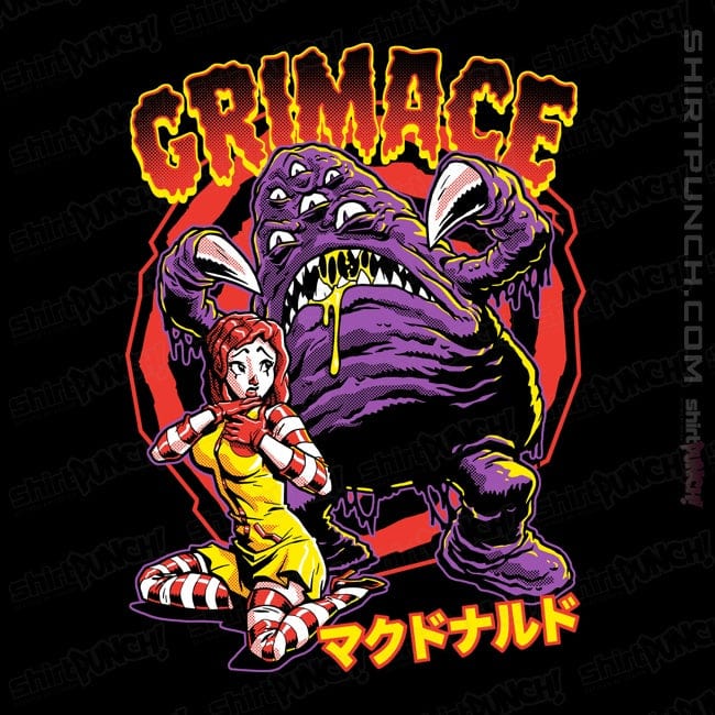 Secret_Shirts Magnets / 3"x3" / Black Grimace!!