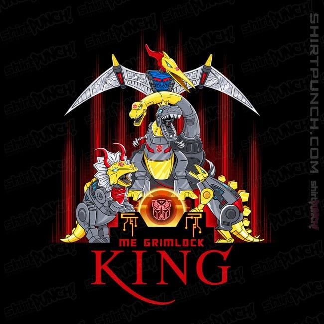 Secret_Shirts Magnets / 3"x3" / Black Me Grimlock, King