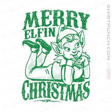 Load image into Gallery viewer, Shirts Magnets / 3&quot;x3&quot; / White Merry Elfin Christmas

