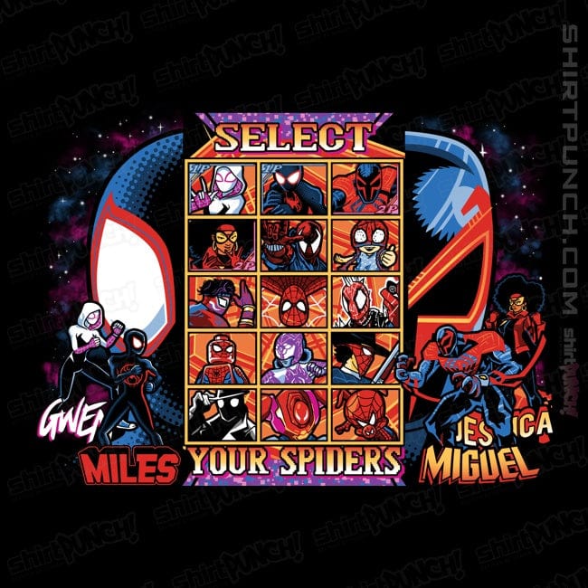 Daily_Deal_Shirts Magnets / 3"x3" / Black Clash Of Spider