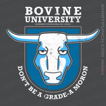 Load image into Gallery viewer, Daily_Deal_Shirts Magnets / 3&quot;x3&quot; / Charcoal Bovine University

