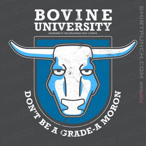 Daily_Deal_Shirts Magnets / 3"x3" / Charcoal Bovine University