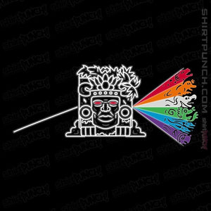 Daily_Deal_Shirts Magnets / 3"x3" / Black Dark Side Of The Temple