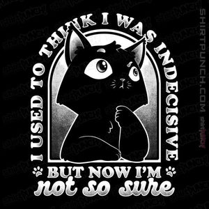 Shirts Magnets / 3"x3" / Black Indecisive Cat