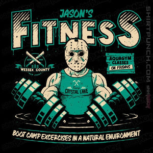 Daily_Deal_Shirts Magnets / 3"x3" / Black Jason's Fitness