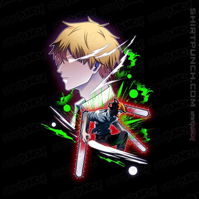 Daily_Deal_Shirts Magnets / 3"x3" / Black Chainsaw Holo