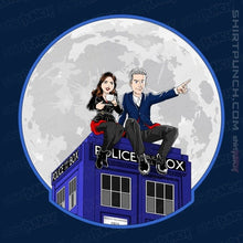 Load image into Gallery viewer, Shirts Magnets / 3&quot;x3&quot; / Navy Clara And The Doctor
