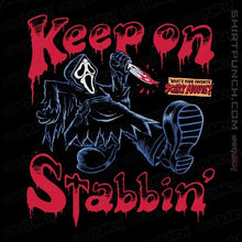 Load image into Gallery viewer, Secret_Shirts Magnets / 3&quot;x3&quot; / Black Keep On Stabbin&#39; Ghost
