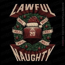Load image into Gallery viewer, Shirts Magnets / 3&quot;x3&quot; / Black Lawful Naughty Christmas
