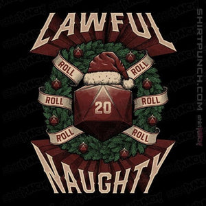 Shirts Magnets / 3"x3" / Black Lawful Naughty Christmas