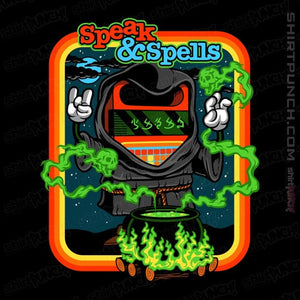 Daily_Deal_Shirts Magnets / 3"x3" / Black Speak & Spells