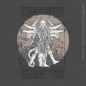 Shirts Magnets / 3"x3" / Charcoal Lovecraft Man