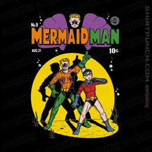 Load image into Gallery viewer, Shirts Magnets / 3&quot;x3&quot; / Black Mermaid Man
