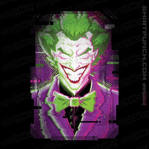 Daily_Deal_Shirts Magnets / 3"x3" / Black Glitch Joker