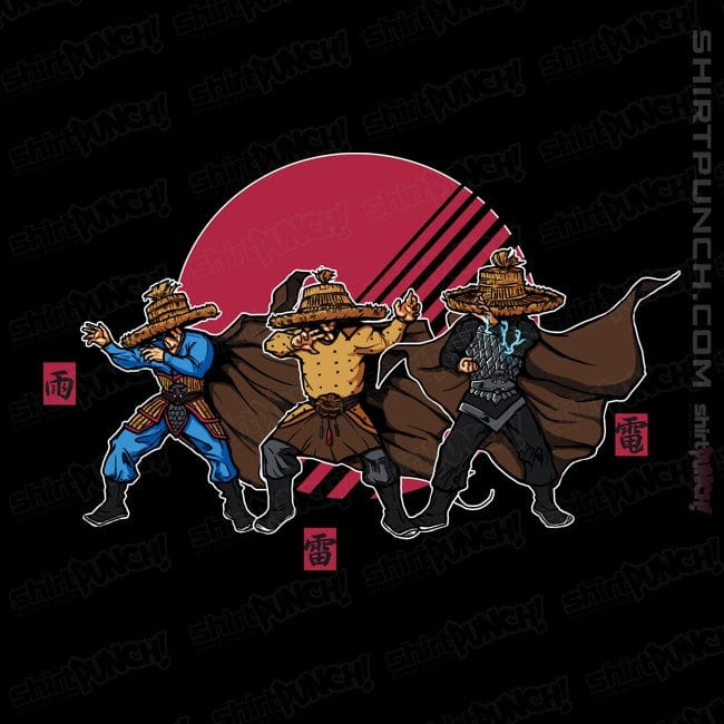 Shirts Magnets / 3"x3" / Black Three Straw Hats
