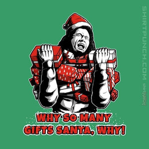 Shirts Magnets / 3"x3" / Irish Green Why Santa Why