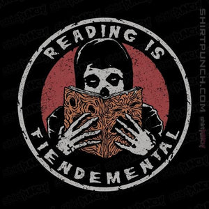 Shirts Magnets / 3"x3" / Black Reading Is Fiendemental